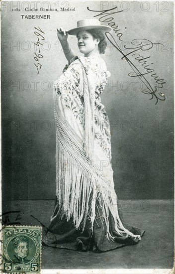 Maria Rodriguez, Spanish actress, 1905. Artist: Unknown