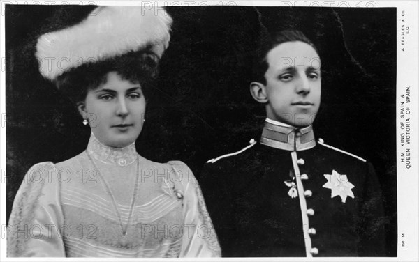 The King and Queen of Spain, c1900s-c1910s(?). Artist: Unknown