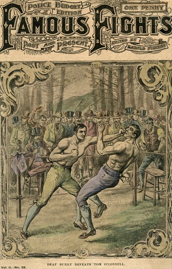 'Deaf Burke defeats Tom O'Connell', 1837 (late 19th or early 20th century). Artist: Unknown