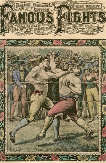 'He caught Tom a smack under the chin', late 19th or early 20th century.Artist: Pugnis