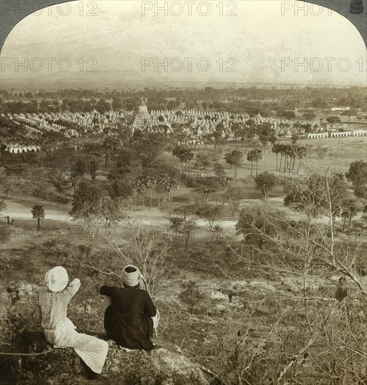 Pagodas, Mandalay, Burma, c1900s(?).Artist: Underwood & Underwood