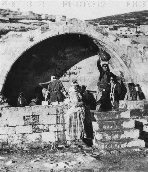 Fountain of the Virgin, Nazareth, Palestine, c1927-c1931. Artist: Cavanders Ltd