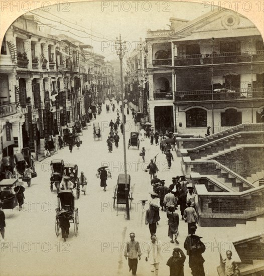 Queen Street, Hong Kong, China, 1896. Artist: Strohmeyer and Wyman