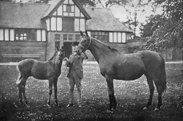 Lily Agnes, with Orelio by Bend Or, winner of £4955, 1894 (1938). Artist: Unknown