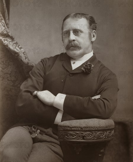 Clement Scott, British theatre critic, playwright and travel writer, 1886. Artist: Martin & Sallnow