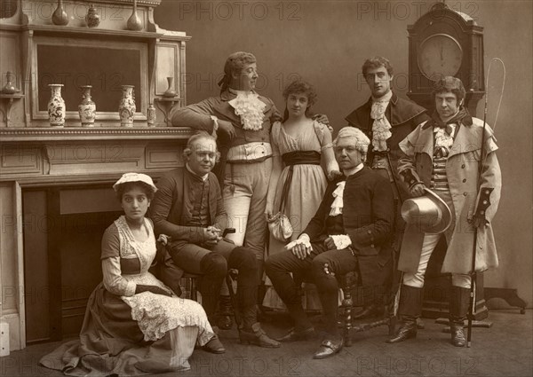 The Vaudeville Company in 'The Road to Ruin', at the Vaudeville Theatre, London, 1886. Artist: Barraud