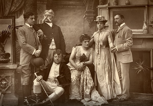 The Drury Lane Company in 'A Run of Luck', at the Drury Lane Theatre, London, 1886. Artist: Barraud