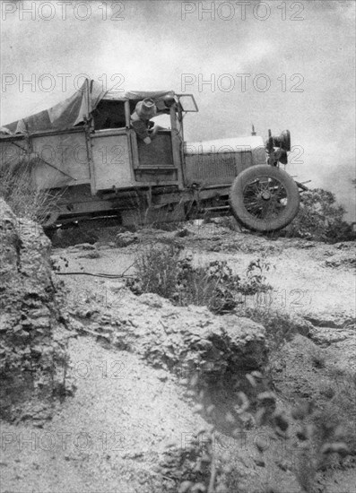 A rocky road, Abercorn to Tukuyu, Tanganyika, 1925 (1927). Artist: Thomas A Glover