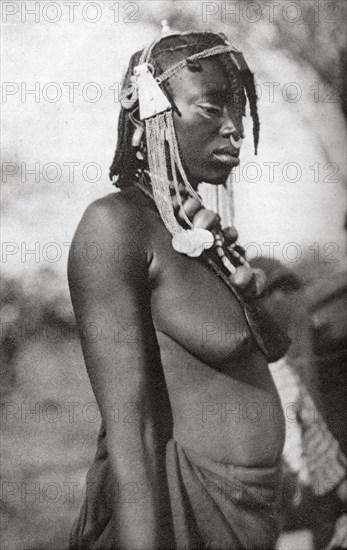 Arab woman of the Southern Sudan, Abu Matarik to Halfa, Sudan, 1925 (1927).  Artist: Thomas A Glover