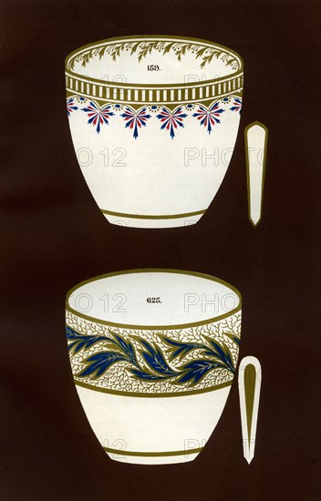 Derby patterns, 1876. Artist: Hall & England