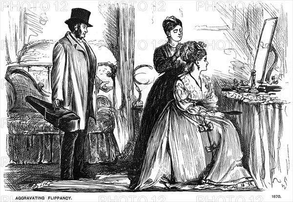 'Aggravating Flippancy', 1870 (1891).  Artist: George du Maurier