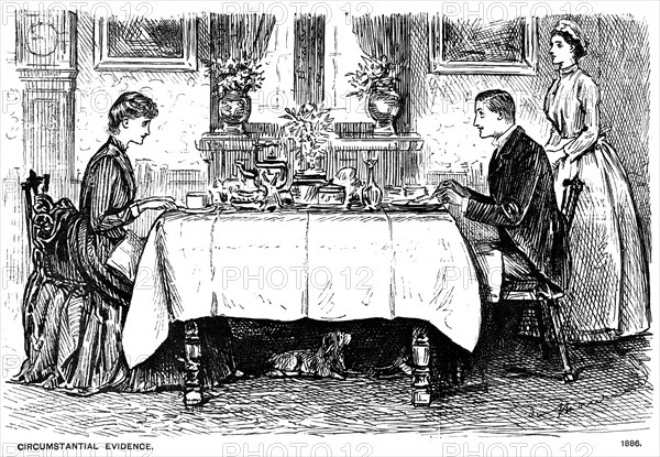 'Circumstantial Evidence', 1886 (1891). Artist: George du Maurier