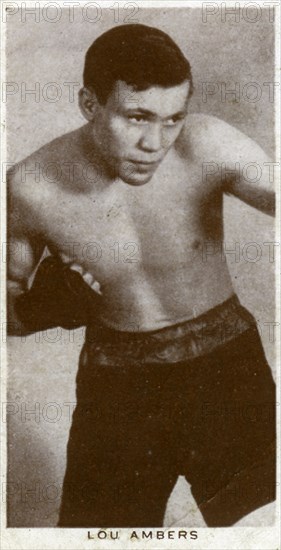 Lou Ambers, American boxer, 1938. Artist: Unknown