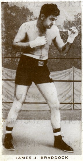 James J Braddock, Irish-American boxer, 1938. Artist: Unknown