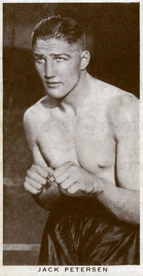 Jack Petersen, Welsh boxer, 1938. Artist: Unknown