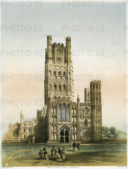 Ely Cathedral, Cambridgeshire, c1870.  Artist: WL Walton