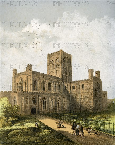 St Albans Cathedral, Hertfordshire, c1870. Artist: WL Walton