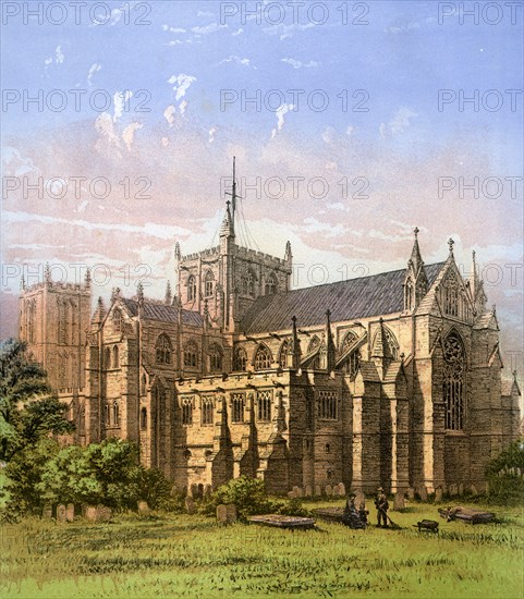 Ripon Cathedral, Yorkshire, c1870. Artist: Hanhart