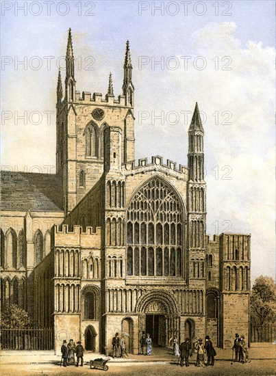 Rochester Cathedral, Kent, c1870.  Artist: Hanhart