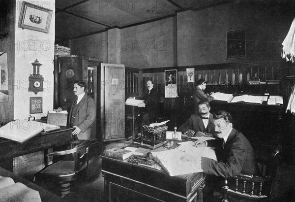Offices of Perez and Sanjurio, importers and exporters, Asuncion, Paraguay, 1911. Artist: Unknown