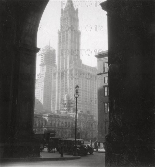 Woolworth Building, New York City, USA, 20th century. Artist: J Dearden Holmes