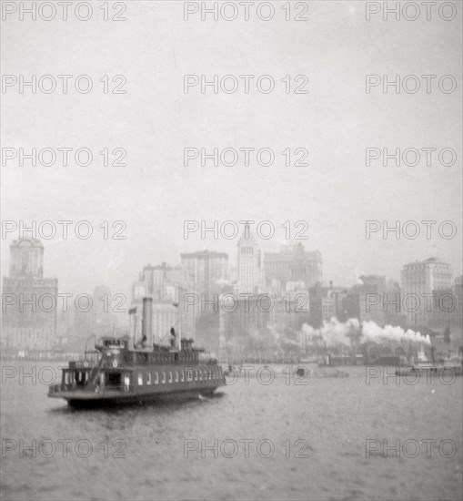 New York City from the river, USA, 20th century. Artist: J Dearden Holmes