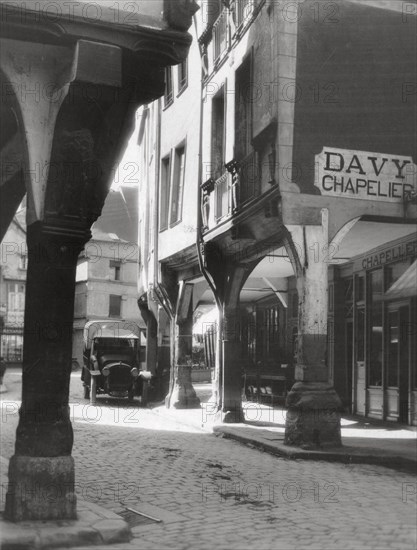 Entrance to the market place, Dinan, Brittany, France, 20th century. Artist: Unknown