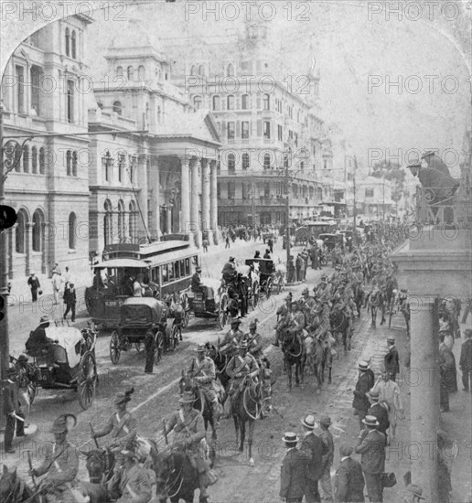 South African Light Horse, Cape Town, South Africa, 2nd Boer War, 1900. Artist: Underwood & Underwood