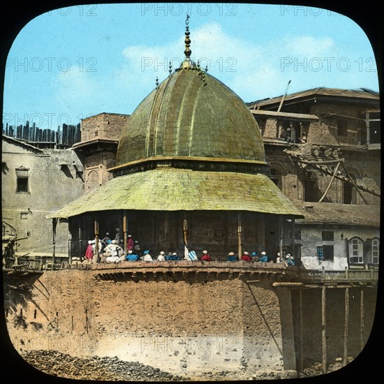 Mosque with a golden roof, India, late 19th or early 20th century. Artist: Unknown