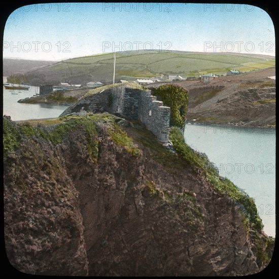 The Castle, Fowey, Cornwall, late 19th or early 20th century. Artist: Church Army Lantern Department