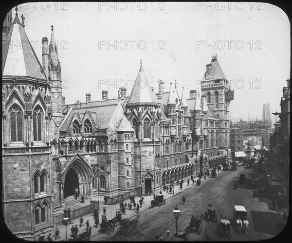 New Law Courts, London, late 19th century(?). Artist: Unknown