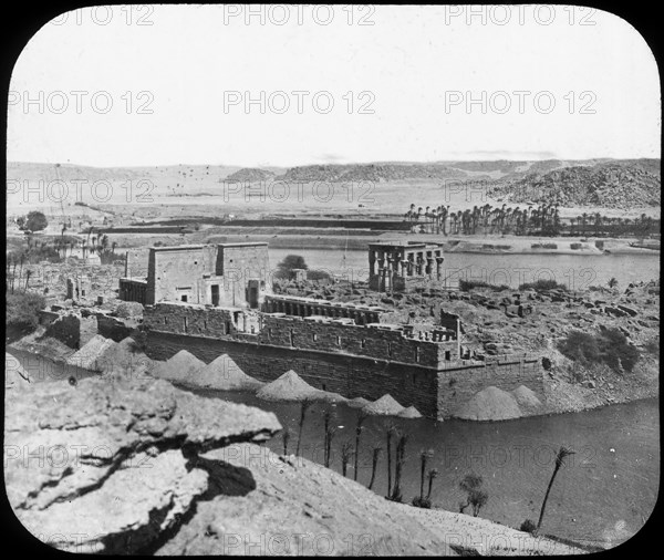 General view of ruins, Philae, Egypt, c1890.  Artist: Newton & Co