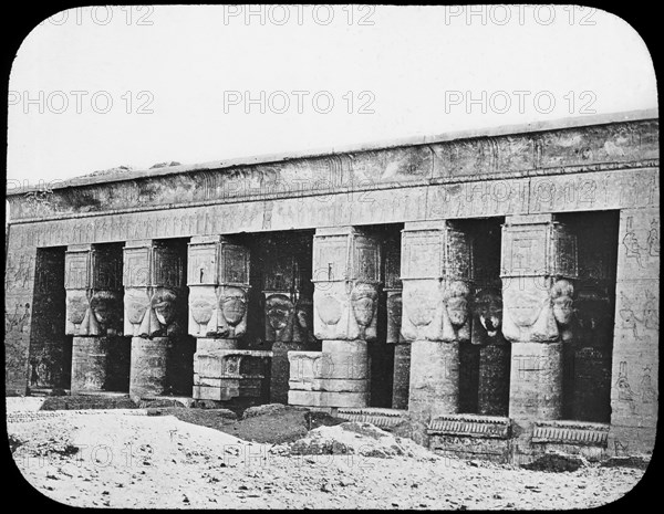 Temple of Hathor, Dendera, Egypt, c1890.  Artist: Newton & Co