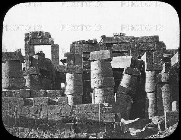 Great Temple, Karnak, Egypt, c1890. Artist: Newton & Co