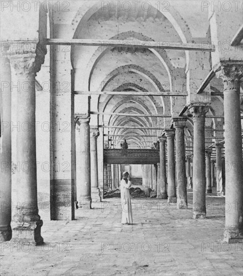 Colonnade, Cairo, Egypt, late 19th or early 20th century. Artist: G Lekegian