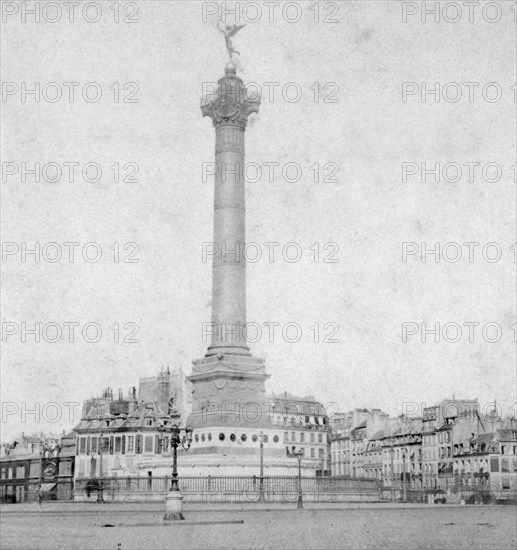 Colonne de Juillet, Place de la Bastille, Paris, France, late 19th or early 20th century. Artist: Unknown