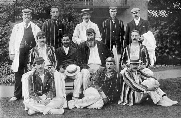 Gentlemen XI for the fixture vs Players at Lord's Cricket Ground, London, 1899. Artist: WA Rouch