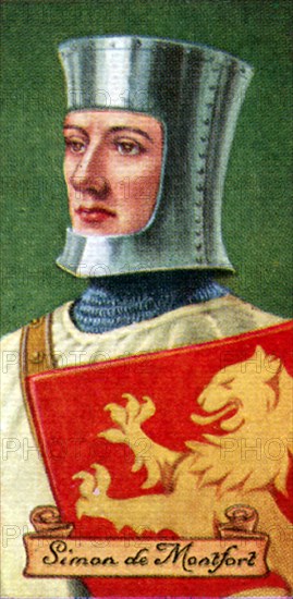 Simon de Montfort, taken from a series of cigarette cards, 1935. Artist: Unknown