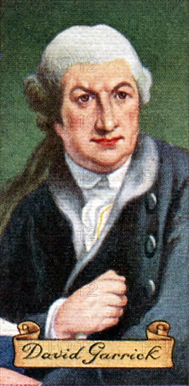 David Garrick, taken from a series of cigarette cards, 1935. Artist: Unknown