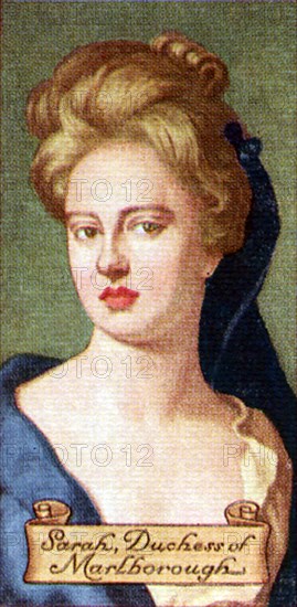 Sarah, Duchess of Marlborough, taken from a series of cigarette cards, 1935. Artist: Unknown