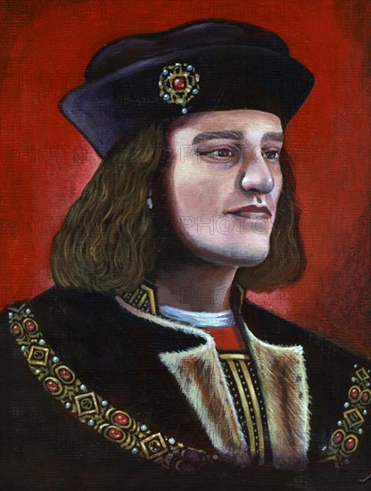 Contemporary painting of King Richard III (1452-1485), 2013. Artist: Karen Humpage