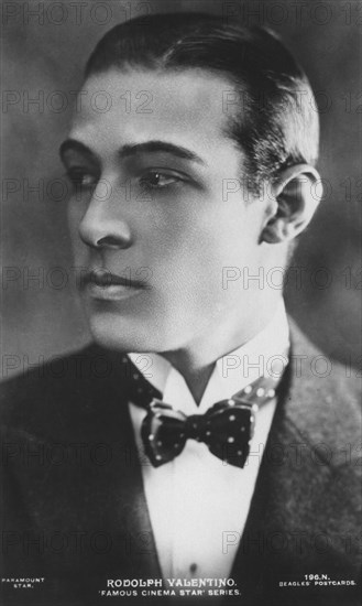 Rudolph Valentino (1895-1926), Italian actor, known simply as Valentino and also an early pop ic Artist: J Beagles & Co