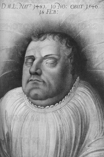 Martin Luther, German monk, priest, professor of theology and seminal figure of the Protestant Refor Artist: Lucas Cranach the Elder