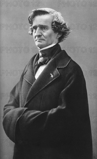 Hector Berlioz (1803-1869), French Romantic composer.  Artist: Nadar