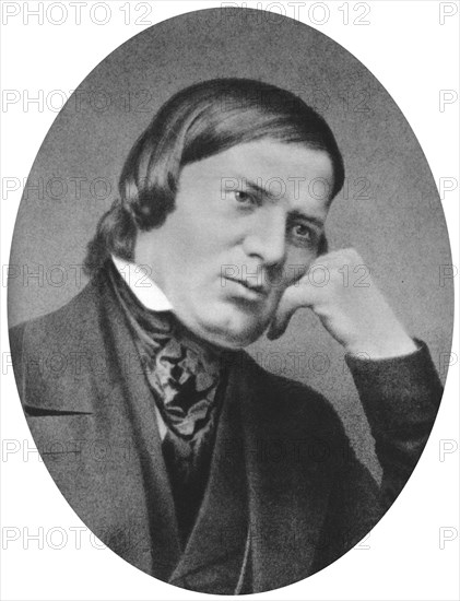 Robert Schumann (1810-1856) was a German composer, aesthete and influential music critic. Artist: Unknown