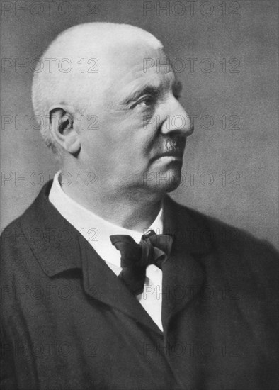 Anton Bruckner (1824-1896), Austrian composer known for his symphonies, masses, and motets. Artist: Unknown