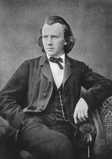 Johannes Brahms (1833-1897), German composer and pianist, c1866. Artist: Unknown