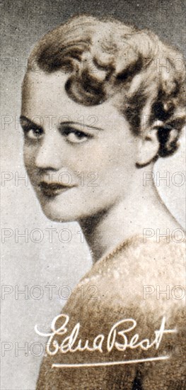 Edna Best (1900-1974), British stage and screen actress, 1935. Artist: Unknown