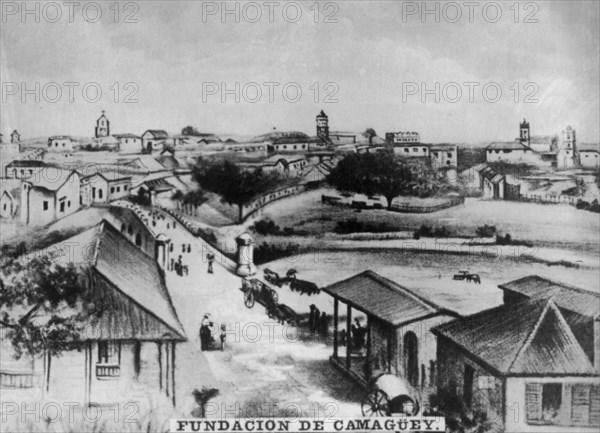 The foundation of Camagüey, Cuba, c1910. Artist: Unknown