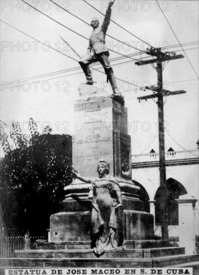 Statue of Jose Maceo in Cuba, c1910. Artist: Unknown